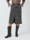AND/OR Jonie Denim Skirt, Washed Grey