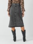 AND/OR Jonie Denim Skirt, Washed Grey