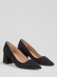 L.K.Bennett Sloane Block Heel Suede Court Shoes