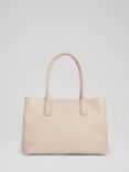 L.K.Bennett Lilian Leather Tote Bag, Taupe