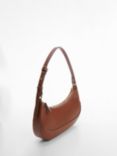 Mango Laguna Short Strap Oval Shoulder Bag, Medium Brown