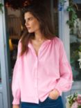 NRBY Esther Cotton Oversized Shirt, Pink Sorbet