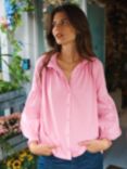 NRBY Esther Cotton Oversized Shirt, Pink Sorbet