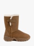 Just Sheepskin Berkshire Suede Mid Boots, Chestnut