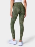 Sweaty Betty Power Gym Leggings, Green Painted Camo