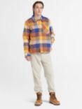 Timberland Sherpa Lined Overshirt, Yellow/Multi