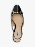 Dune Detailed Fabric Court Shoes, Black