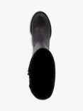 Dune Tinaz Leather Calf Boots, Black