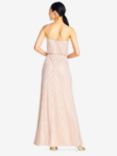 Adrianna Papell Blouson Beaded Maxi Dress, Blush