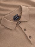 JOOP! Dondo Long Sleeve Polo Shirt, Dark Beige