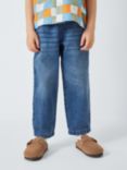 John Lewis ANYDAY Boy's Denim Pull-On Trousers, Blue