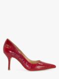 Dune Bold Leather Stiletto Heel Court Shoes