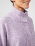 Great Plains Carice Knit Button Down Cardigan, Lavender Marl