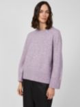 Great Plains Carice Knit Crew Neck Jumper, Lavender Marl