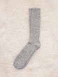 Celtic & Co. Cotton Yarn Twist Sock, Grey