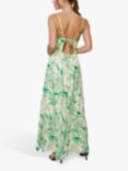 James Lakeland Floral Open Back Maxi Dress, Green