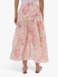 James Lakeland Tiered Midi Skirt, Pale Pink