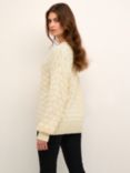 KAFFE Tinka Pullover Jumper, Antique White