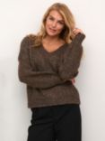 KAFFE Sarla Wool Blend V-Neck Jumper