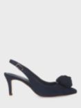 Hobbs Maisie Rosette Detail Slingback Court Shoes, Midnight, Midnight