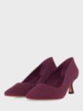 Hobbs Esther Suede Court Shoes, Deep Purple