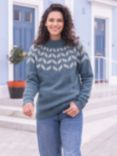 Celtic & Co. Shetland Chevron Yoke Jumper