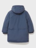 Crew Clothing Hooded Parka Coat, Navy Blue, Navy Blue