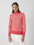 Armor Lux Wool Stripe Jumper, Red/White