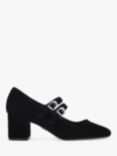 Carvela Harper Suede Court Shoes, Black