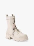 KG Kurt Geiger Trekker Lace Up Ankle Boots, Cream