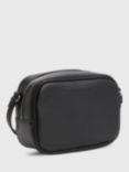 Calvin Klein Faux Leather Embossed Camera Bag, Black