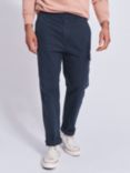 Aubin Elsham Cotton Cargo Trousers, Khaki, Navy