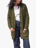 Celtic & Co. Cable Boyfriend Cardigan, Olive