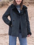 Celtic & Co. Sheepskin Peacoat, Dark Navy