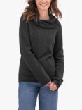 Celtic & Co. Collared Slouch Wool Jumper, Charcoal