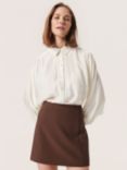 Soaked In Luxury Lilley Loose Fit 3/4 Sleeve Shirt, Whisper White