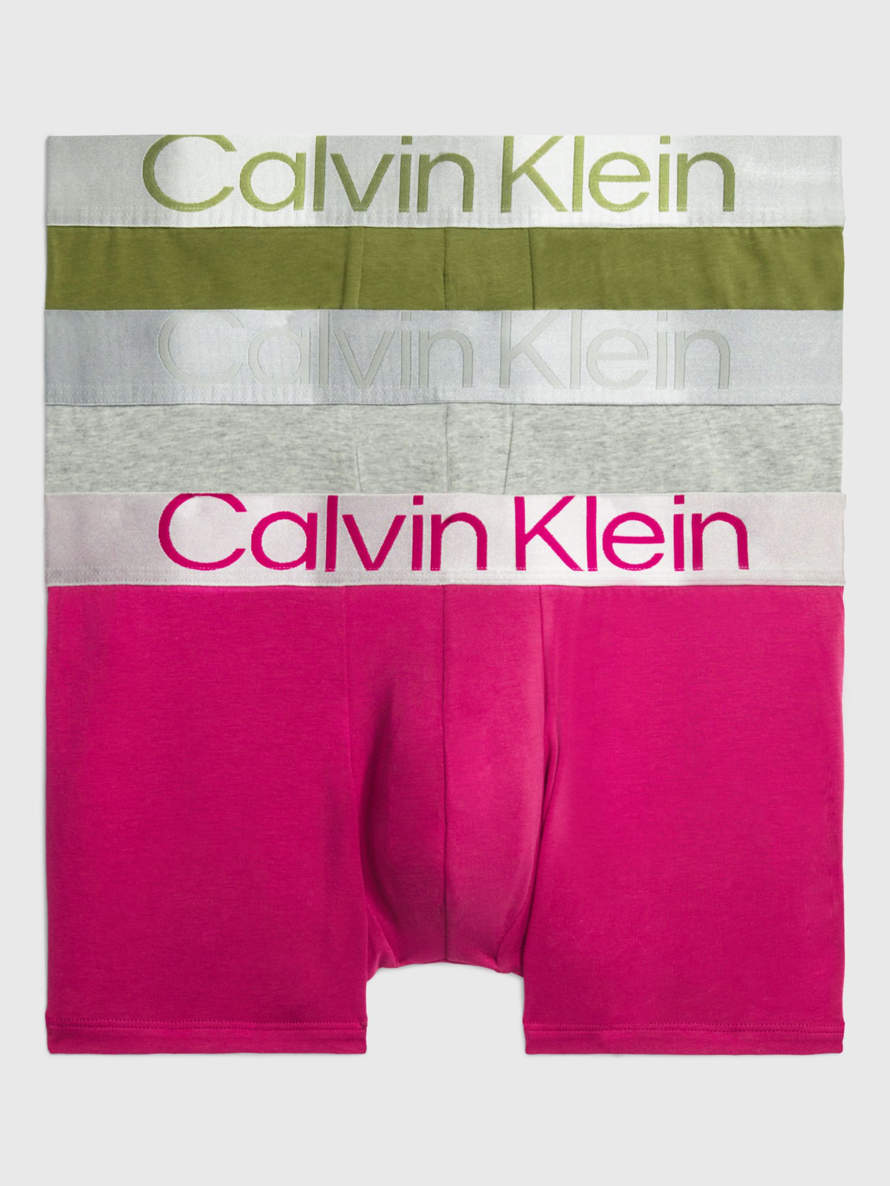 Calvin Klein Steel Cotton Trunks, Pack of 3, Multi, M