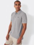 Crew Clothing Classic Pique Cotton Polo Shirt, Marl Grey