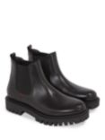 Tommy Hilfiger Chunky Leather Chelsea Boots, Black, Black
