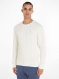 Tommy Hilfiger Classic Cable Jumper, White