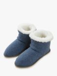 Celtic & Co. Knitted Boot Slippers, Indigo