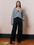 Albaray Smart Cotton Blend Pocket Trousers, Black