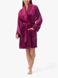 DKNY Soft Fleece Embroidered Robe, Purple