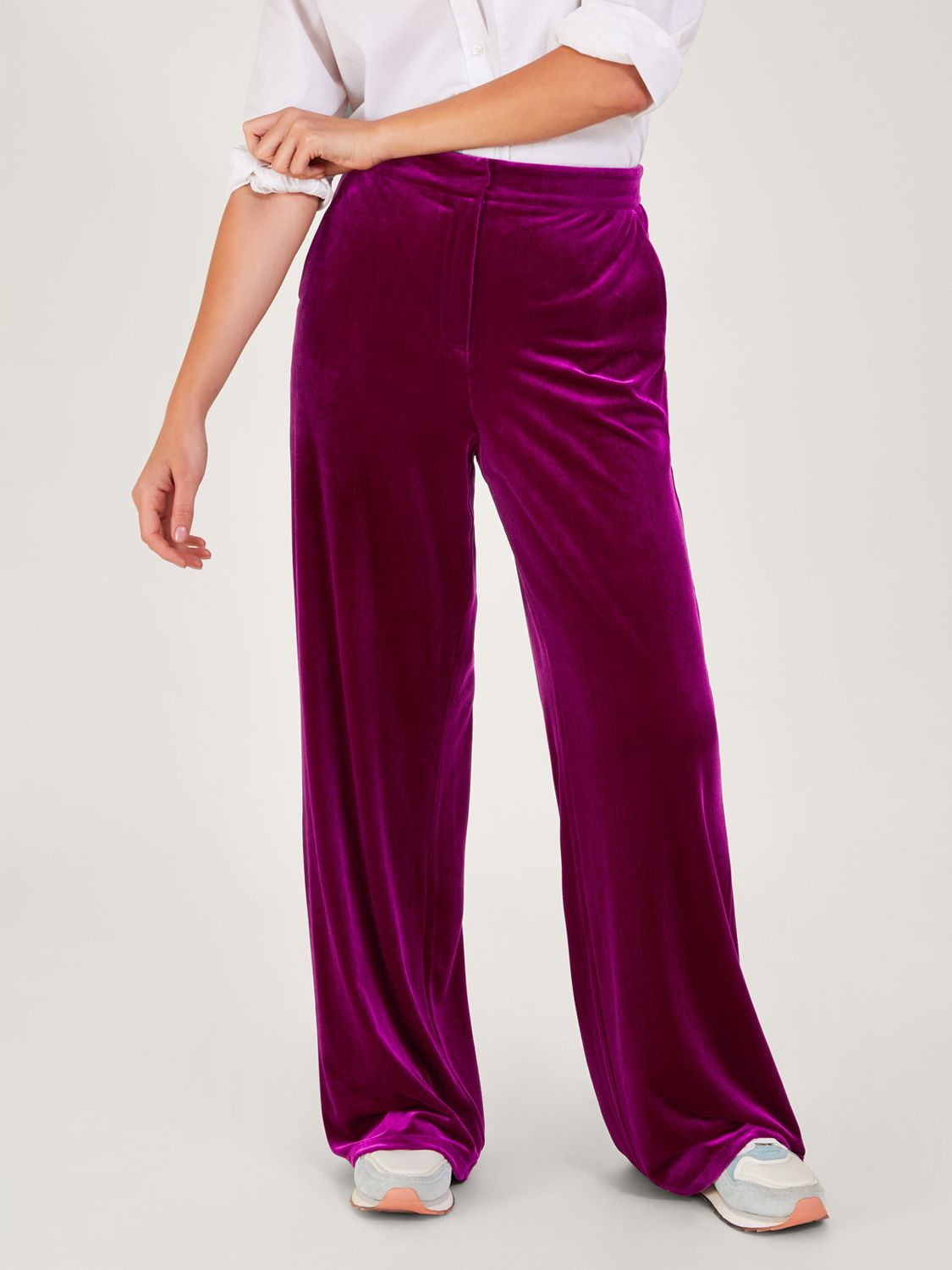 Wine And Pink Heavy Velvet Pant/Palazzo Style Suit
