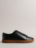 Ted Baker Udamou Lace Up Leather Trainers, Black