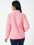 Crew Clothing Half Zip Sweatshirt, Light Pink