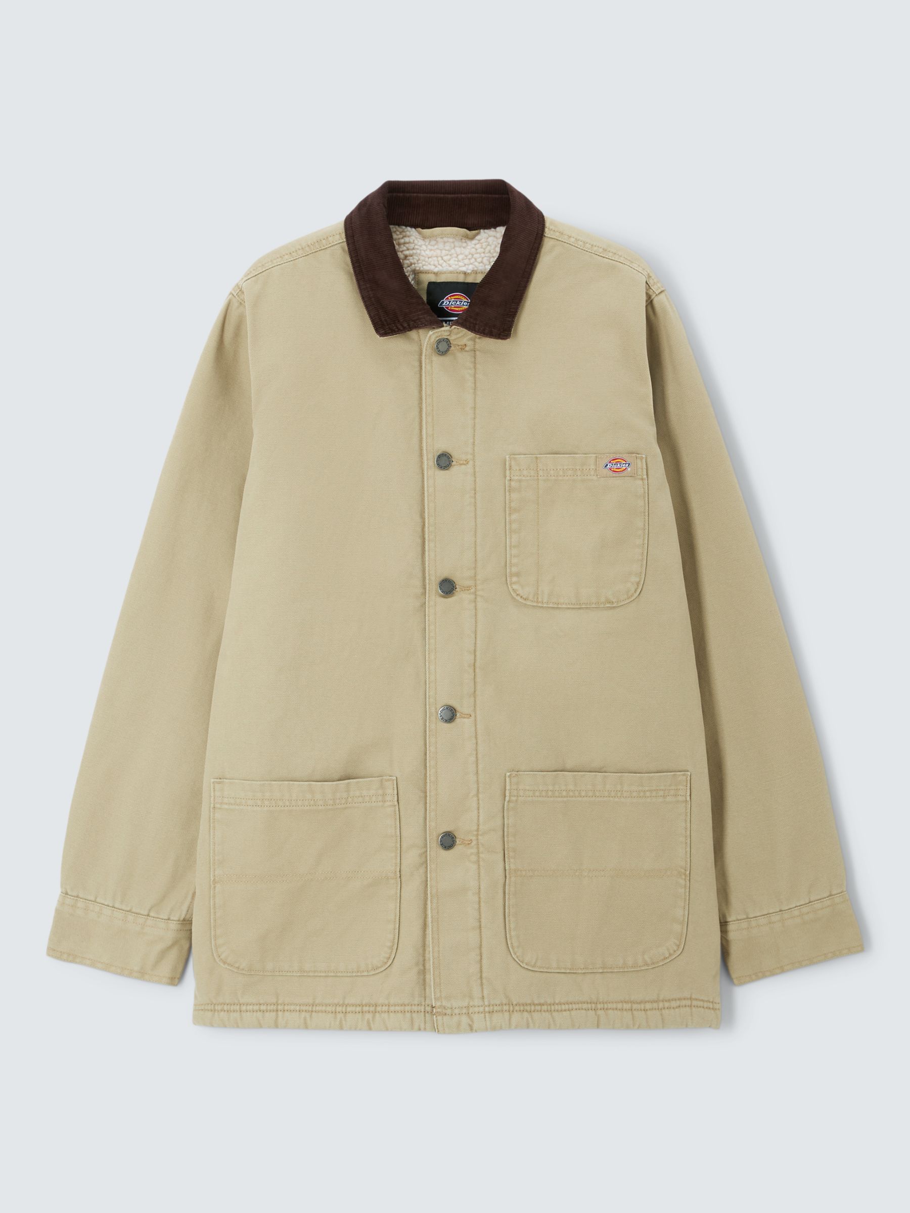 Dickies Duck Canvas Chore Coat, Stone Washed Sand, L