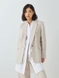 John Lewis Linen Blazer, Natural