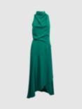 Reiss Giana Cowl Neck Dress, Green