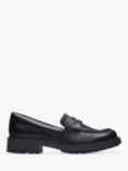 Clarks Orinoco 2 Penny Leather Loafers, Black